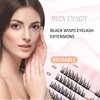 MLEN DIARY Individual Lashes Cluster Eyelash Extensions Long Volume False Lashes Wisps Lashes 0.07mm Soft Diy False Eyelashes Extension Premade Fans No Glue