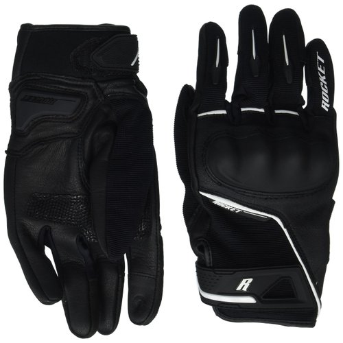 Joe Rocket Men's Super Moto Motorcycle Gloves (Black/White, Small)