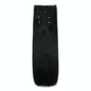 LECIPO Clip in Hair Extensions Real Human Hair 4 PCS Set 20 inch 22 inch 24 inch Multi Length Black Long Thick Straight Secret Hairpiece for Women Full Head
