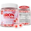 Iron Supplement for Women Anemia, Non-Constipating Sugar Free Iron Gummies 25mg w/Vitamin C, Beet Root, B12, Folate for Iron Deficiency, Energy Boost, No Rust Taste Chewable Gentle Iron, Vegan 60 Cts