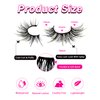 Cat-Eye Lashes Flu-ffy 22mm Manga Lashes Wispy Fairy Eyelashes, Curly Volume Spiky Lashes Faux Mink False Eyelashes that look like extensions Lashes Natural Look 7 Pairs Pack(ZD72)