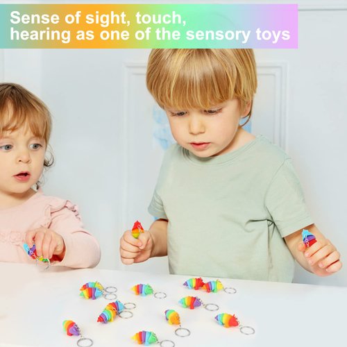 bairimeng 12 PCS Dinosaur Slug Toys, Articulated Stretch caterpillar toy, Anxiety Relief fidget Slug toy, Novelty Party Favors for Kids.