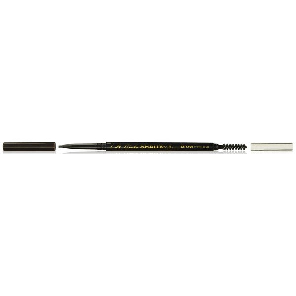 L.A. Girl Shady Slim Brow Pencil, Blackest Brown, 0.003 oz(Pack of 3)