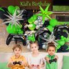 Video game Balloon garland kit 135pcs Green and Black Silver Controller balloon arch Gamer night Decorations For boy birthday gaming on party supplies