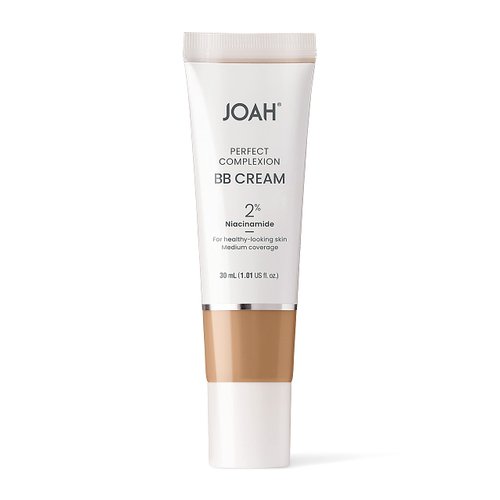 JOAH Beauty Perfect Complexion BB Cream with Hyaluronic Acid and Niaciminade,Korean Makeup with Medium Buildable Coverage,Evens Skin Tone Lightweight Semi Matte Finish Medium with Neutral Undertones