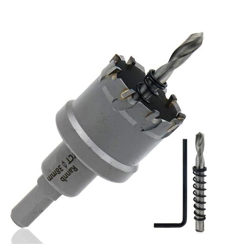 Rannb 38mm/1.5 Inch Hole Saw Carbide Tipped Hole Saw for Cutting Stainless Steel Plate, Iron, Steel