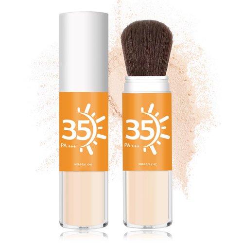 LZXLUKGIR Mineral Powder Sun Screen Powder for Face Scalp,Oil Control Hair Sun Screen Powder,Lightweight Breathable Translucent Mineral Setting Powder for All Skin (01 Translucent)