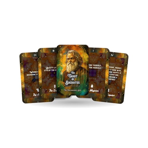 Ibiza Tarot The Tarot of Socrates - The Philosopher's Deck - Divination Tools | Fortune Telling Tarot Cards Deck for Beginners | Authentic Tarot Experience - Set of 22 Cards
