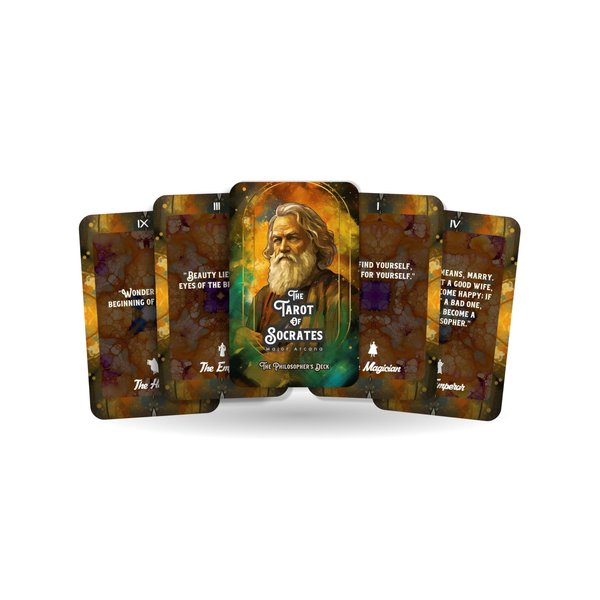 Ibiza Tarot The Tarot of Socrates - The Philosopher's Deck - Divination Tools | Fortune Telling Tarot Cards Deck for Beginners | Authentic Tarot Experience - Set of 22 Cards