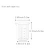 12 Pcs 3.4 Oz Transparent Lab Measuring Cup, 100ml Plastic Beaker Cups, for Science Experiment, Liquid Measuring