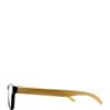 SAV Eyewear Bamboo 2550 Black Round Reading Glasses, 35 mm + 1.25