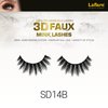 Laflare Silk Lashes 3D FAUX MINK Eyelashes, Light, Reusable, Handmade, Natural Looking, Professional Easy to Apply Eyelashes in a Knitted Style2-3 PACKS BUNDLE SPECIAL (3, SD14B)