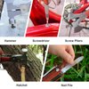 Camping Gear Multitool, Cool & Unique Birthday Gifts for Men Dad Husband Boyfriend, 18-in-1 Survival Gear for Outdoor Hunting Hiking, Emergency Escape Tool with Axe,Hammer,Plier,Knife,Bottle Opener