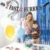 2 Fast 2 Furious Banner - Race Car Theme Party Bunting Sign, Child's 2nd Birthday Decorations, Second Birthday Party Decorations Supplies