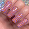 Maniology Checkmate Nail Stamping Plate, Chessboard-Inspired Manicure, Checkered Nail Art Designs