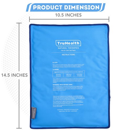 Truhealth Ice Pack for Injuries (Pack of 2) - FSA HSA Approved Hot & Cold Gel Reusable Ice Packs Back Pain Relief, Icing Injuries