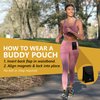 Running Buddy Magnetic Running Pouch - Men & Women | Cycling, Running Fanny Pack Holds Phone, Money, Key, Treats | Plus Size Running Waist Pack - 6-1/2 in x 4 in | Water-Resistant, No Bounce, No Chafe