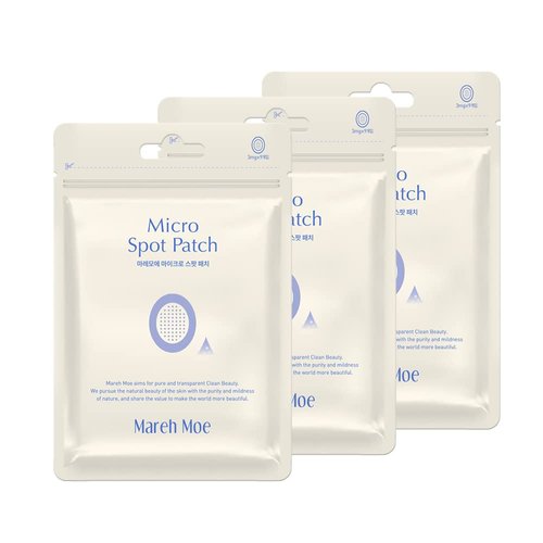 Mareh Moe Micro Spot Patch for acne treatment, Best for early-stage Pimples, Blemishes, Redness before and after breakout (3 packs of 27 patches)