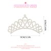 Yean Rhinestone Mini Hair Comb Silver Crystal Tiara Comb Princess Wedding Hair Accessories Decorations for Women