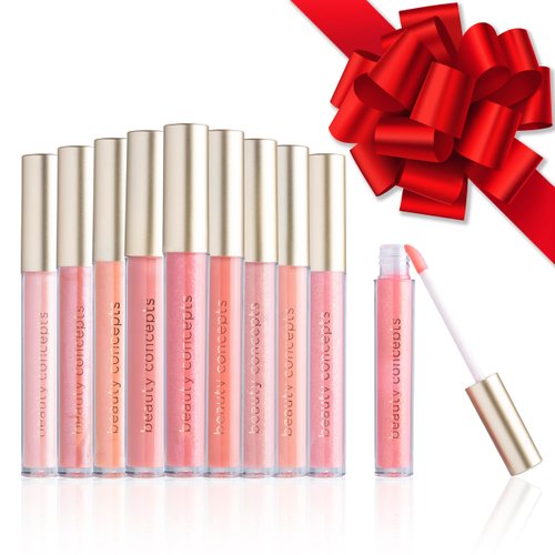 Beauty Concepts Lip Gloss Collection – Shimmering, Glossy Lip Makeup Set for a Radiant Finish, Pink Colors Collection