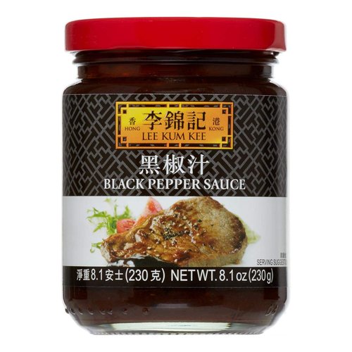 Lee Kum Kee Black Pepper Sauce, 8.1-Ounce Jars (Pack of 6)