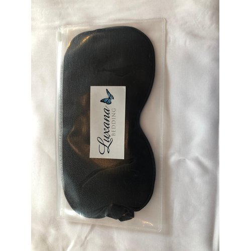 Luxana Silk Eye Mask, Black