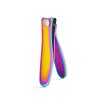 Rolabling Colorful Rainbow Nail Clippers Kit Fingernail Cutter and Toenail Cutter Glass Nail File Stainless Steel Nail Trimmer Nail Care Pedicure and Manicure Nail Tool Set 3Pcs