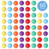 Laviesto Game Replacement Balls for Chinese Checker, 60 Pcs Solid Color Replacement Marbles for Chinese Checkers, Marble Run, Marbles Game(5/8 Inch/6 Colors)