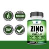 American Standard Supplements Zinc 100mg, Vitamin C 1000mg, and Vitamin D3 5000 IU (125mcg) Per Serving - Gluten Free, Non-GMO, 120 Capsules, 60 Servings