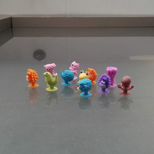 STOBOK Mini Animal Doll Suction Cup Toy Dolls Miniature Desk Ornament for Kids Carnival Party Favors 24pcs (Random Pattern)