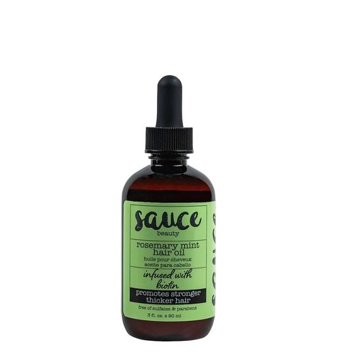 SAUCE BEAUTY Hair Oil, Rosemary Mint with Biotin (3 Fl Oz) Helps Promote Hair Growth &amp; Rejuvenati...