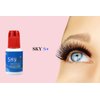 2 Pack Sky Glue S+ Eyelash Extension Glue Professional Use Only - Extra Strong Lash Extensions Adhesive 6-7 Weeks Retention and 1-2s Dry, Long Lasting Semi Permanent Black Glue - 2 Bottles 5 ml Ea