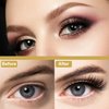 Wffenhefragrance False Eyelashes Fluffy Mink Lashes Cat-Eye Look 18MM Wispy Long 3D Volume Fake Eyelash Strips 7 Pairs Pack 9-15-17mm