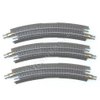 T Gauge Model Trains 1:450 Scale 3 Pieces Curved Track 30 Degrees 157.5mm