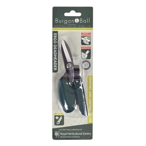 Burgon & Ball Ergo Deadheader Small Garden Snips Shears | Mini Pruning Shears Handheld 10 Year Guarantee