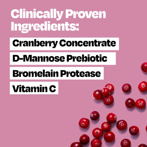Cystex Urinary Tract Infection Support, Cranberry Prebiotic Supplement for UTI Protection & Urinary Health Maintenance, D-Mannose & Vitamin C, 7.6 oz (2 Pack) Packaging May vary