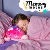 MEMORY MATES Cuddly Memory Foam Pillow Plush with Belly Pocket, Kids Pillow for Hugging Sleeping & Storing Diary, 15” Stuffed Animal & Journal Set - Katie The Pink Monster