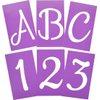 Hillman 840245 6-Inch Decorative Stencils Script, Purple, 41 Count