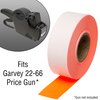 2216 Flou. Red Pricing Labels for Garvey 22-66/22-77/22-88 Two Line Pricing Gun - 9 Rolls - 9,000 Pricemarking Labels