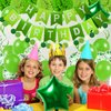 Recosis Green Birthday Decorations, Party Decorations Happy Birthday Decorations with Banner for Women Boys Girls Dinosaur Safari Party Decorations Wild One Birthday Party Supplies