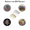 30pcs 10 Teeth Hair Combs Metal Wedding Veil Hair Combs Pins Clips for DIY Jewelry Making Crafts
