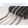 UTreers Purse Chain Strap Crossbody Bag Chains Strap Handbag Chain Replacement Leather Chain Straps 47.2"