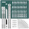 Exacto Knife Precision Carving Craft Hobby Knife Kit with 40 PCS Exacto Blades for DIY Art Work Cutting, Hobby, Scrapbooking, Stencil