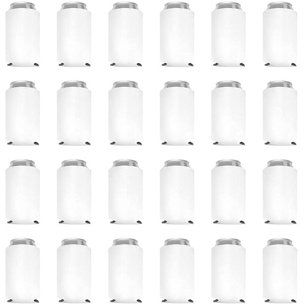 Can Cooler Sleeves Blank Poly Foam (48, White)