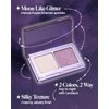 AMTS Moon Collection Eyeshadow - Dual Color Matte & Glitter Eye Shadow Palette - High Pigmentation,Safe Ingredients, Suitable for Sensitive Skin, and Versatile Makeup Looks (Moon)