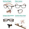 Eyekepper Classic Vintage Style Reading Glasses, Black-Brown