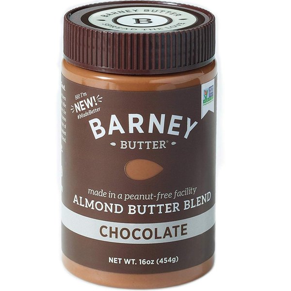 Barney Butter Almond Butter, Chocolate, 16 Ounce Jar, Skin-Free Almonds, No Stir, Non-GMO, Gluten Free, Keto, Paleo, Vegan
