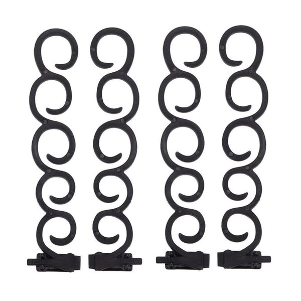 4 Pcs Hair Braiding Tool, French Braiding Hair Tool DIY Hair Band Accessories for Women, Black