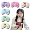 Baby Bow Hair Ties for Toddler Girls Baby Girl Hair Accessories for Kids Cute Rubber Bands for Toddler Hair Elastics No Damage Hair Bows for Infants Hair Bands for Little Girls Ponytail Holders 6Pcs