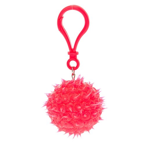 Claire's Glittery Neon Pink Rave Ball Pink Grapefruit flavored Lip Balm